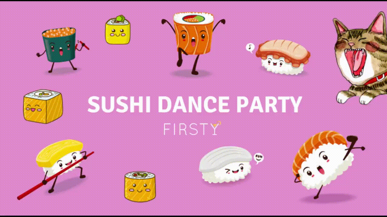 SUSHI DANCE PARTY | FIRSTY l Café A | Gare de l'est / Paris 10eme / Chapelle