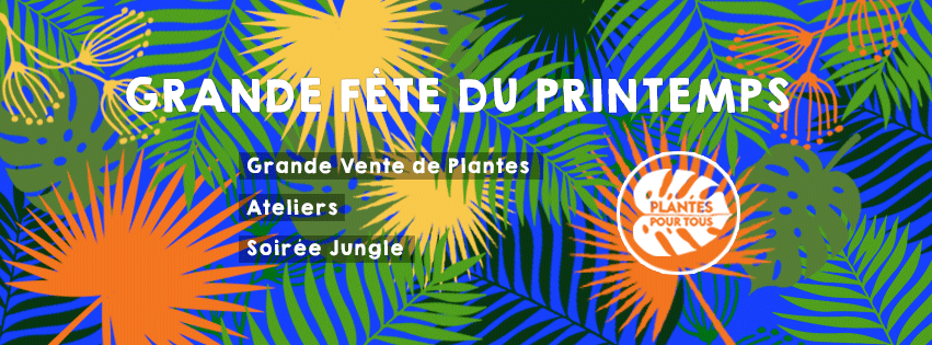 GRANDE VENTE DE PLANTES
Plantes pour tous x Firsty