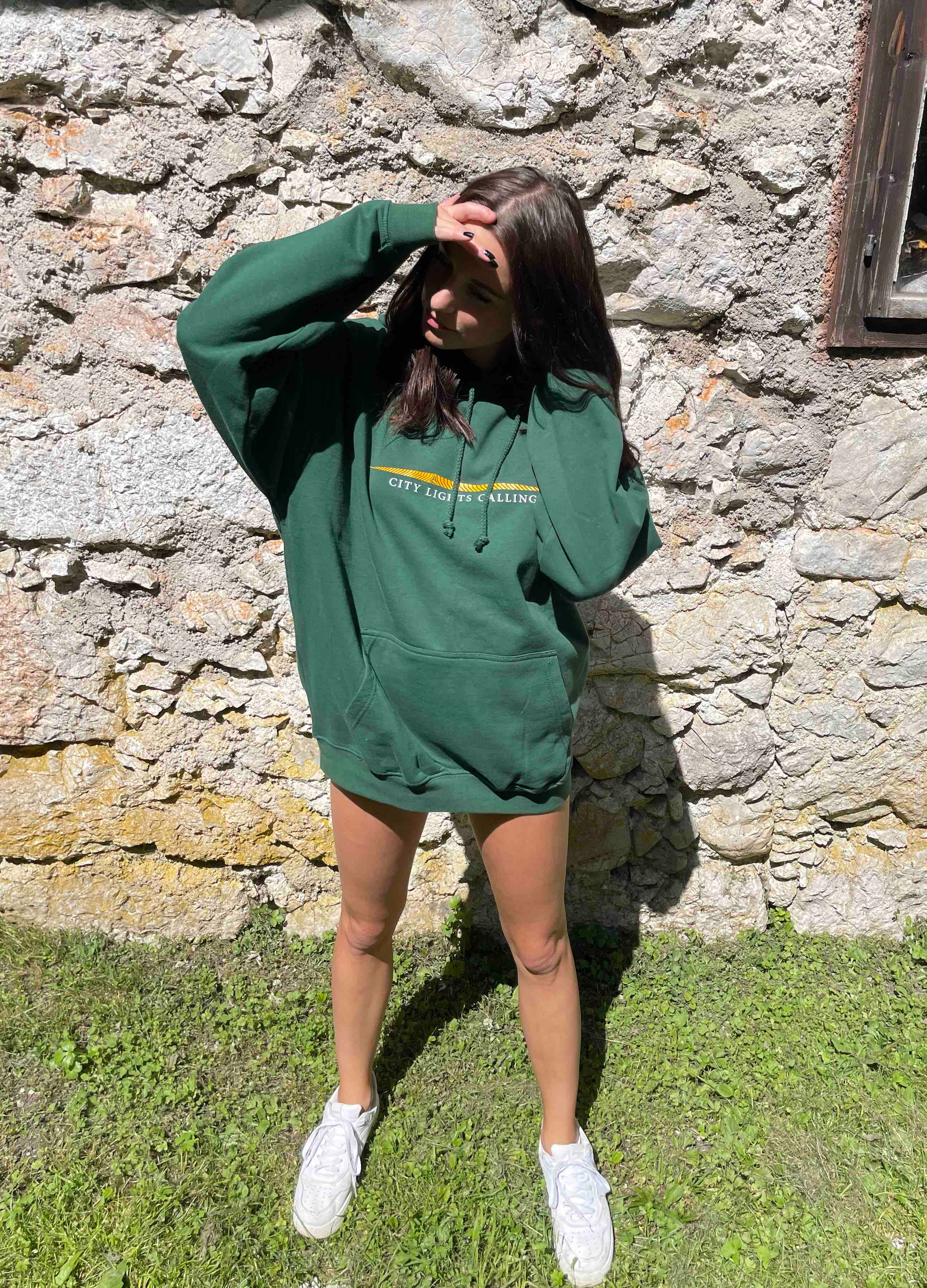 Arrow-Hoodie / forest-green