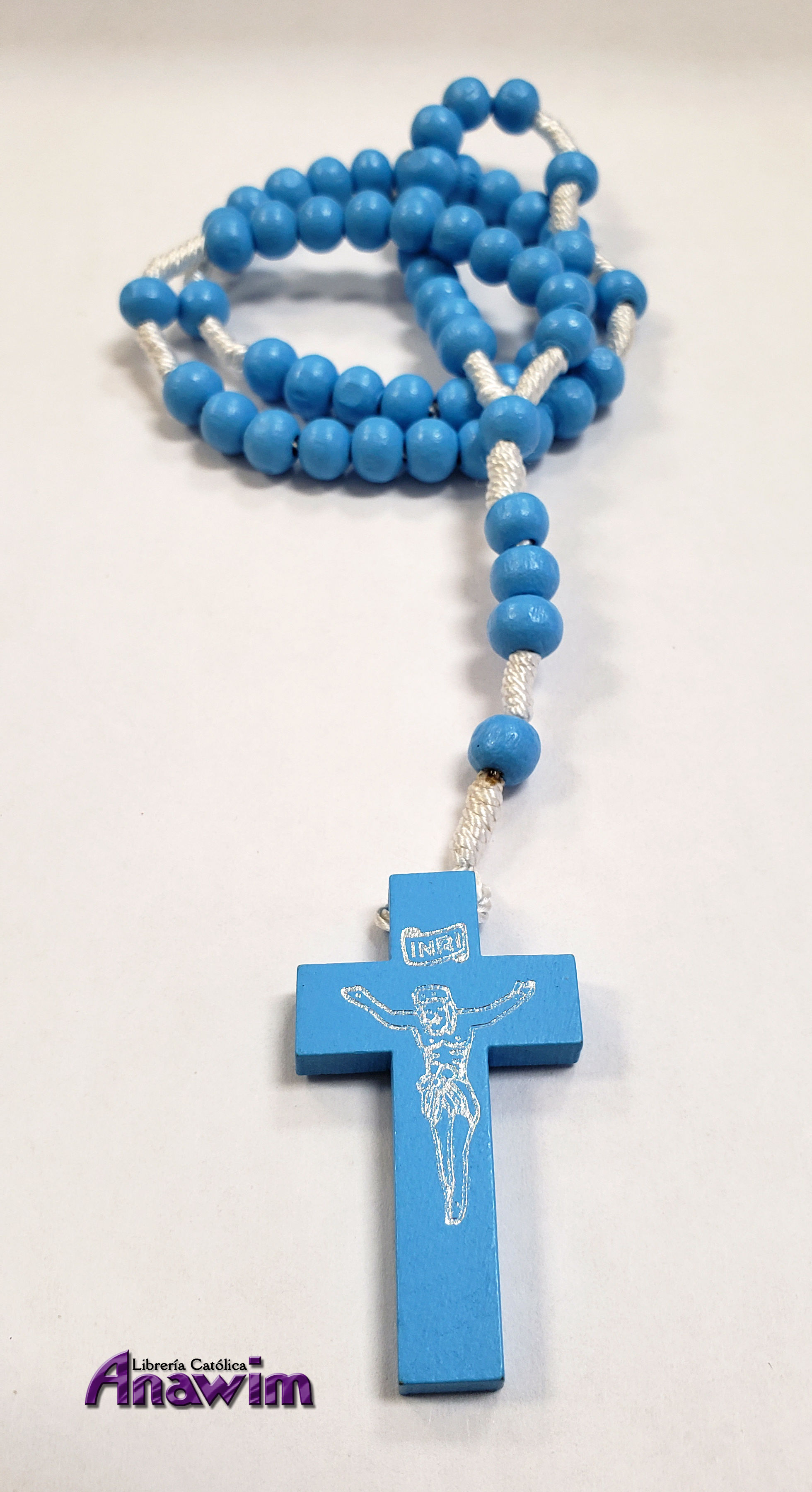 Rosario de Madera (Azul )