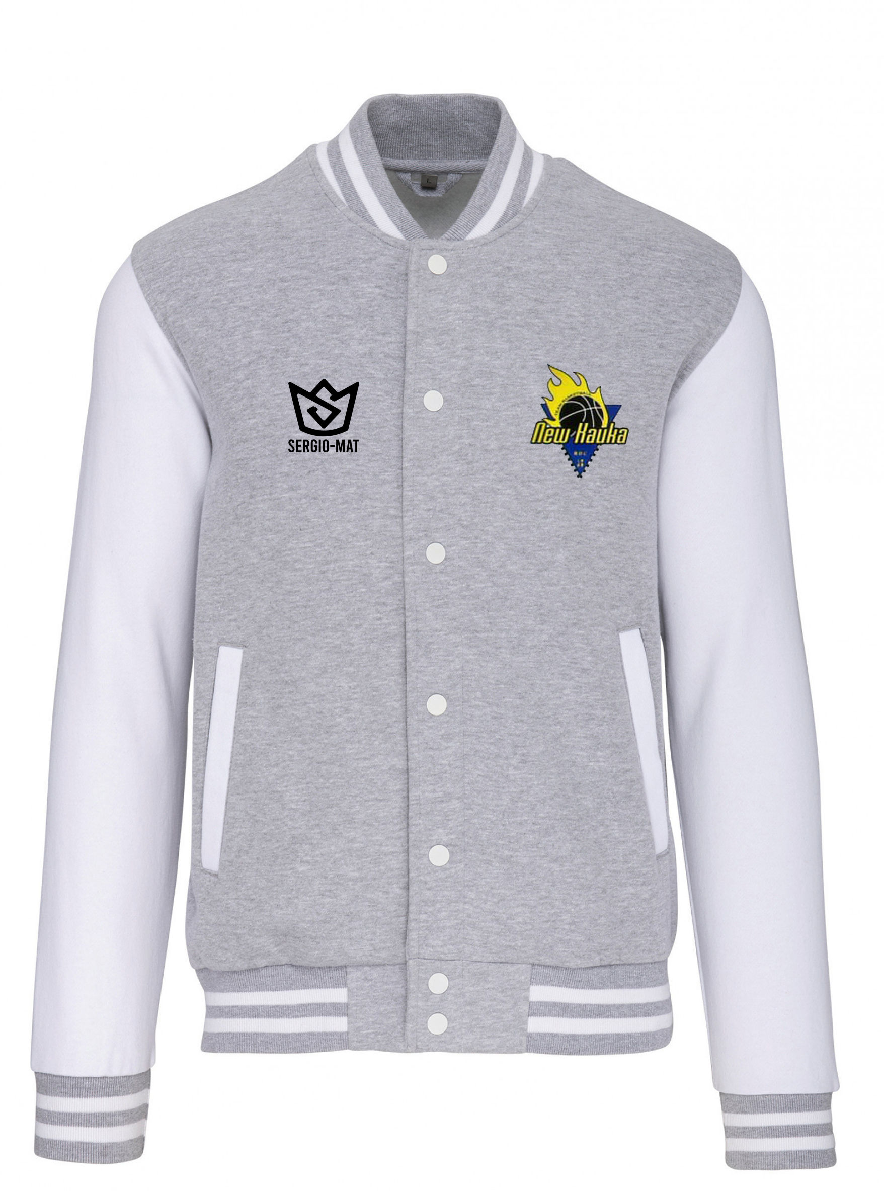 Blouson molleton unisexe floqué "new kauka"