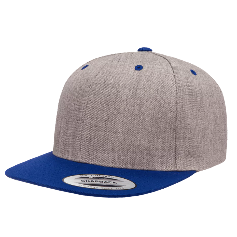 casquette-snapback-yupoong-classique-a-personnaliser-6089MT-M-heather-royal-apercu.webp