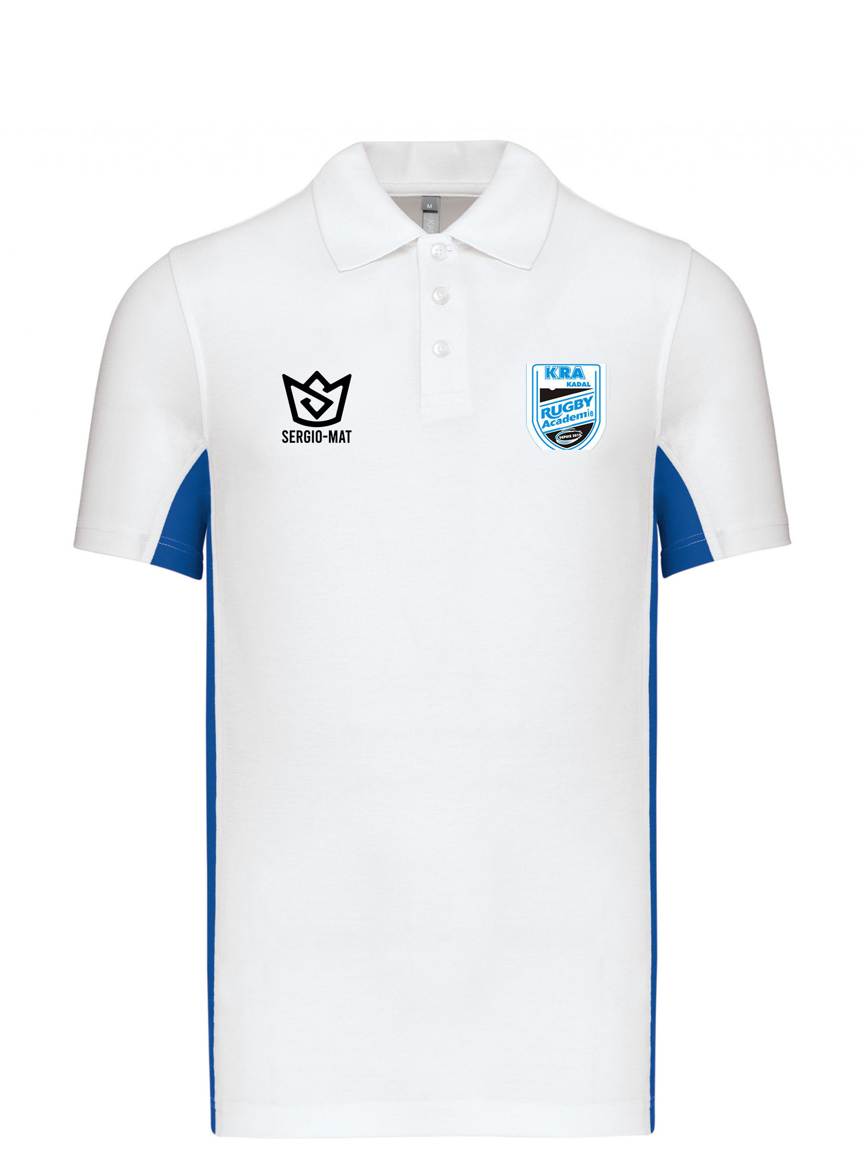 Polo unisexe floqué "KRA KADAL RUGBY ACADEMIE"