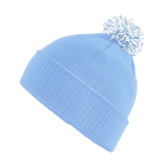bonnet-pompon-contrast-a-personnaliser-B450-sky-blue-white-apercu.webp