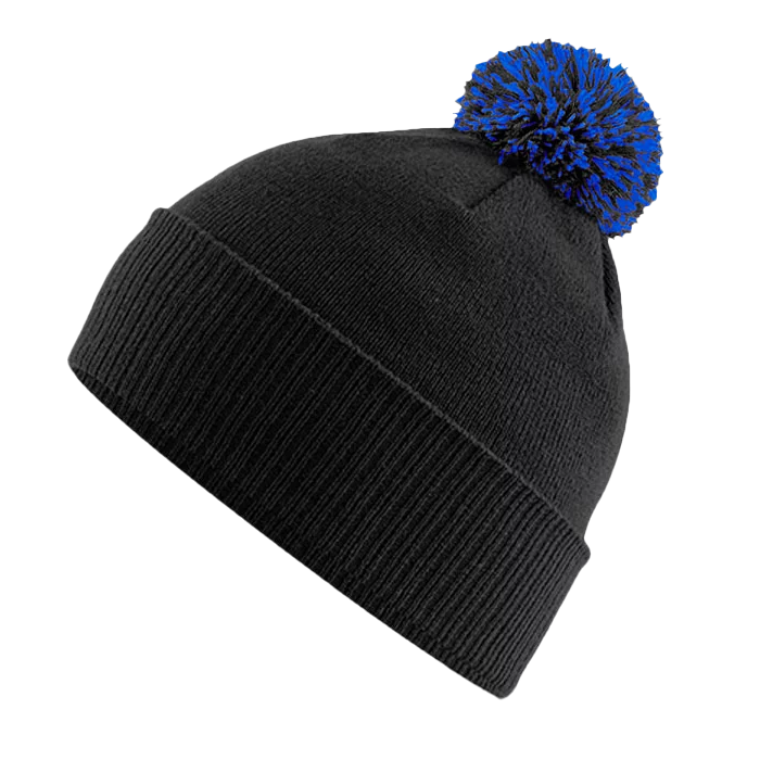 bonnet-pompon-contrast-a-personnaliser-B450-black-bright-royal-apercu.webp