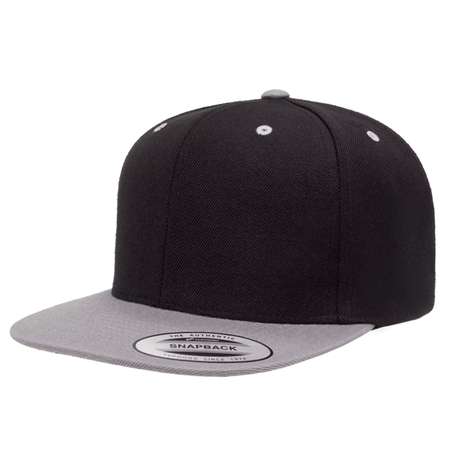 casquette-snapback-yupoong-classique-a-personnaliser-6089MT-M-black-silver-apercu.webp
