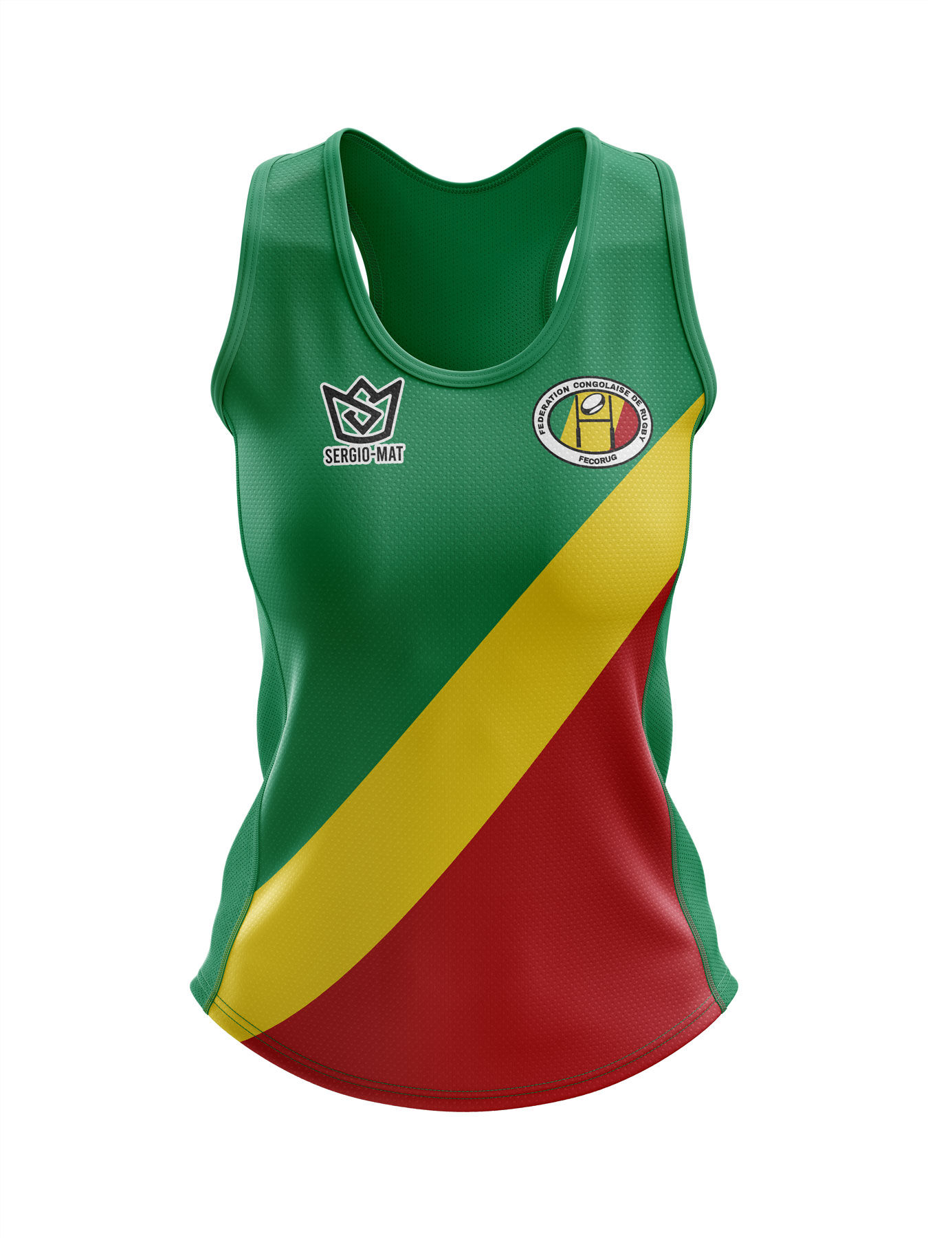 Débardeur "CONGOLAISE DE RUGBY FECORUG" femme