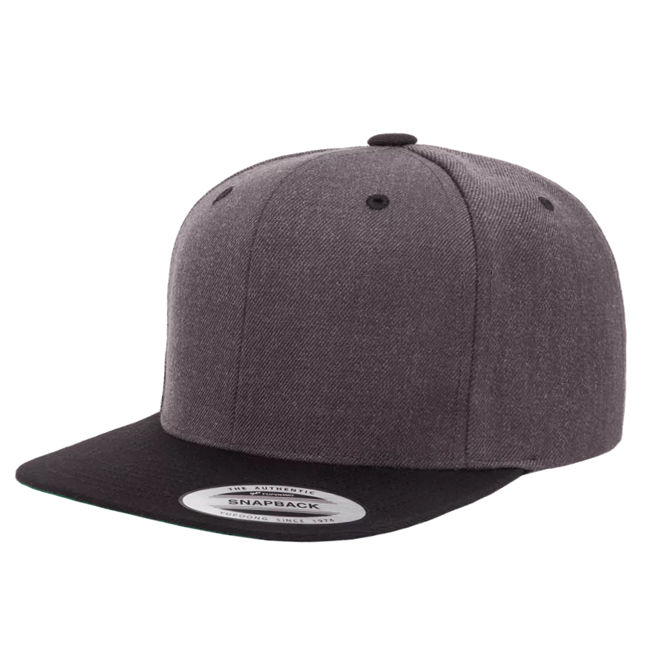 casquette-snapback-yupoong-classique-a-personnaliser-6089MT-M-dark-heather-black-apercu.we