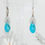 Miniature : Boucles d'oreilles en Jaspe bleu turquoise Réf : 17
