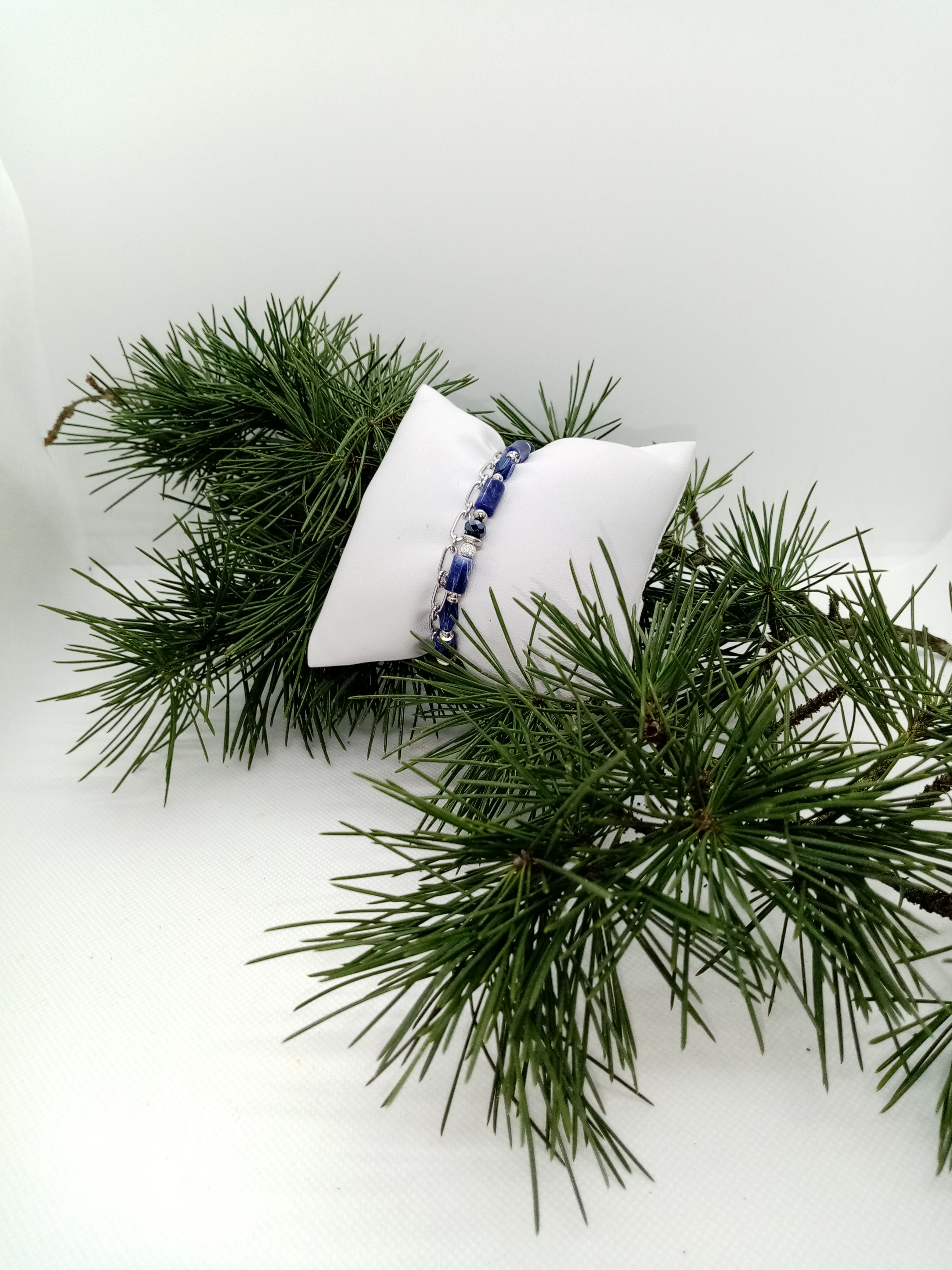 Bracelet double en Sodalite réf : 66