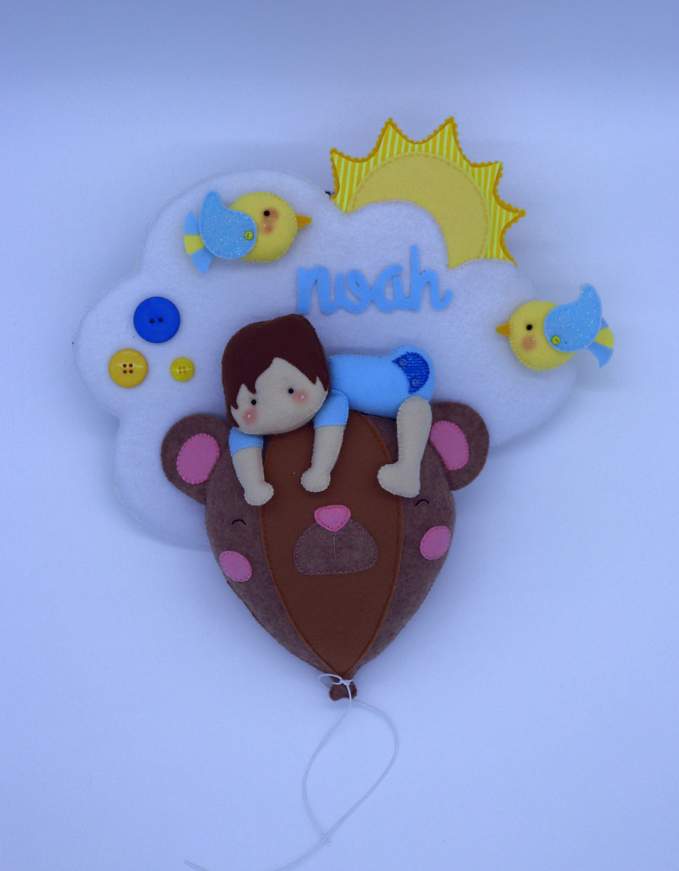 Fiocco nascita / Fuoriporta Palloncino Orsetto