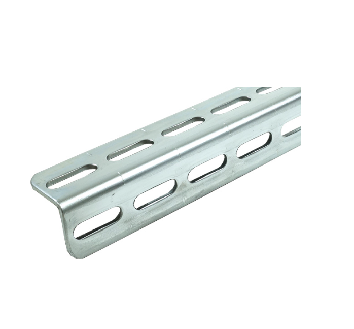 Double-hole perforated angle with nail holes