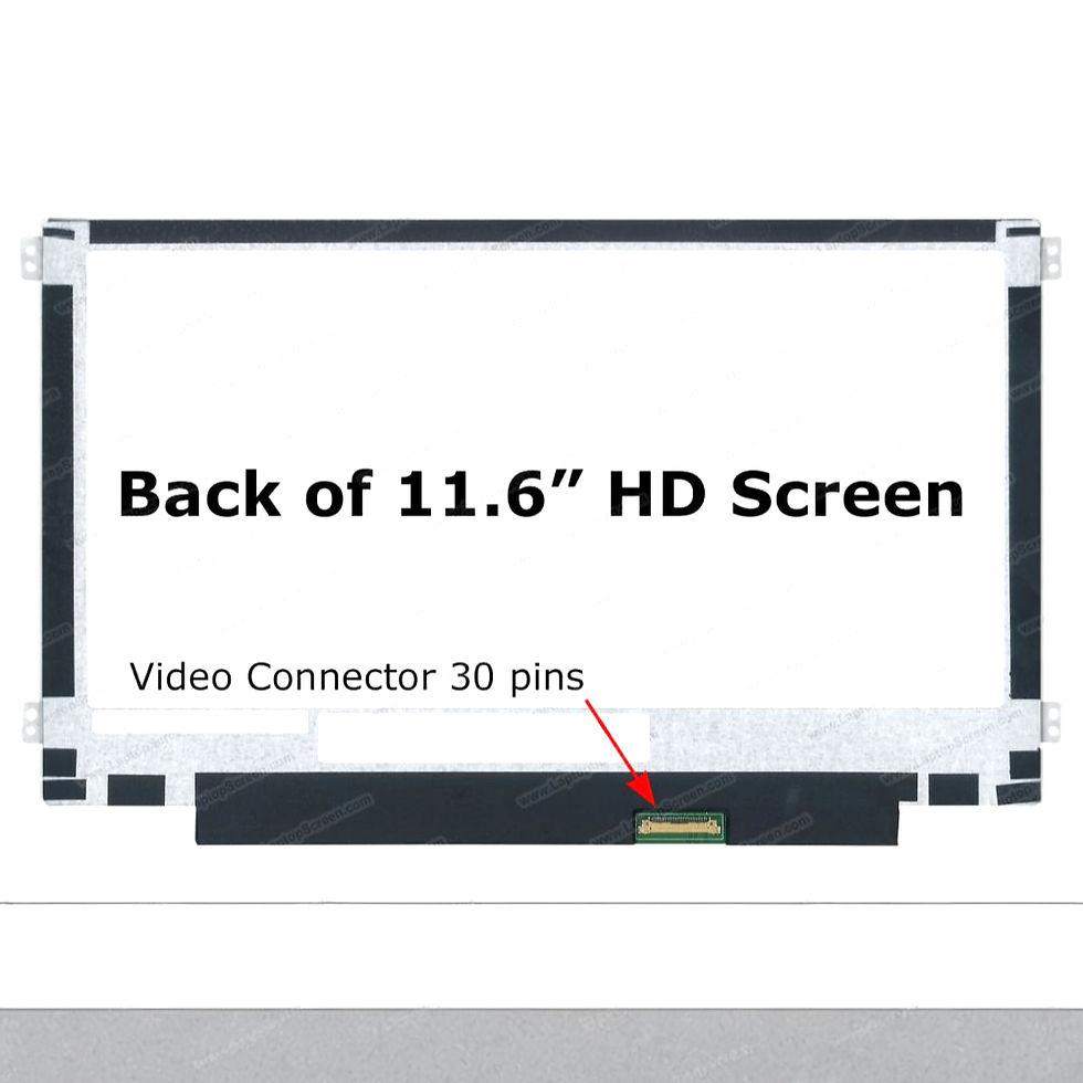 11.6" 30 Pin HD 1366x768 Laptop Screen