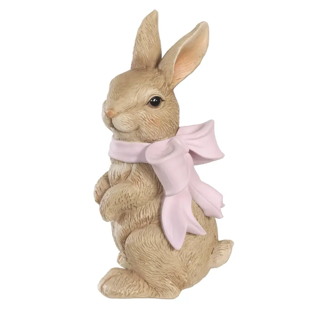 RESINA DECORATIVA COELHO LACO MORANGO (ROSA)