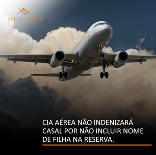 Cia aérea não indenizará casal por não incluir nome de filha na reserva