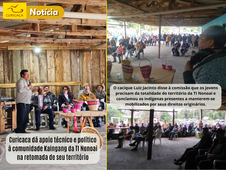 Curicaca apoia Comunidade Kaingang da TI Nonoai na retomada de seu território