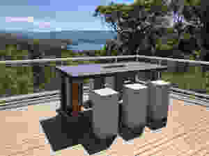 Concrete Top Bar Table