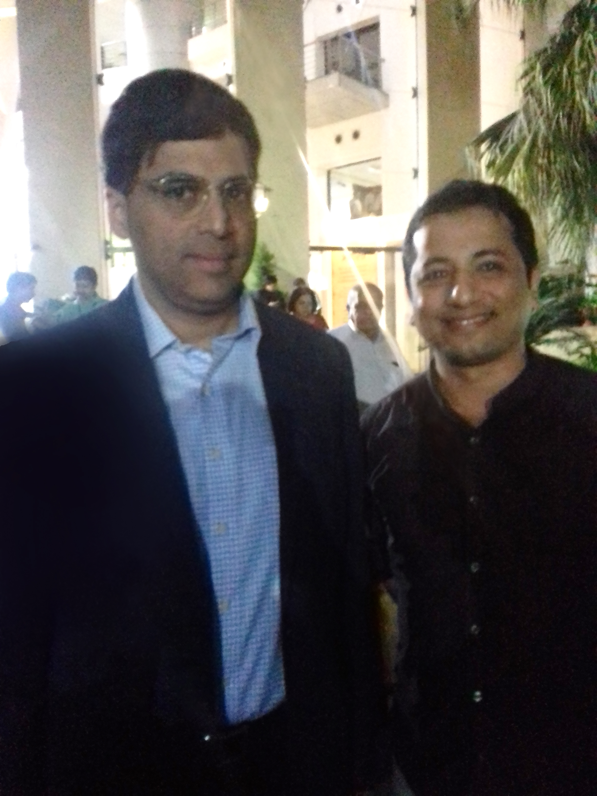 with Indian chess Grandmaster and fo