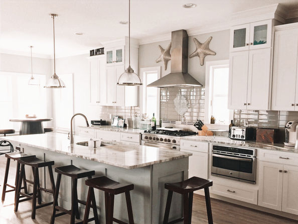 Beach house kitchen design.