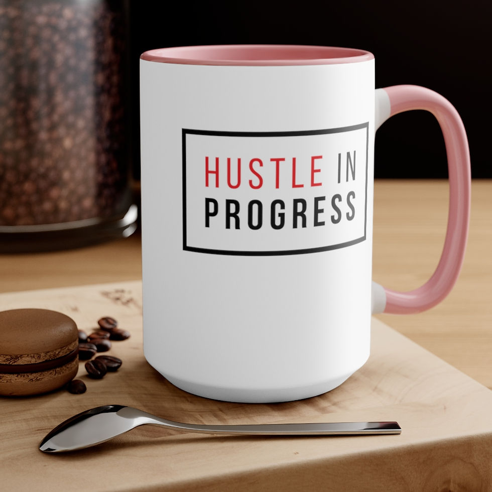 Thumbnail: Hustle in Progress - Accent Mug