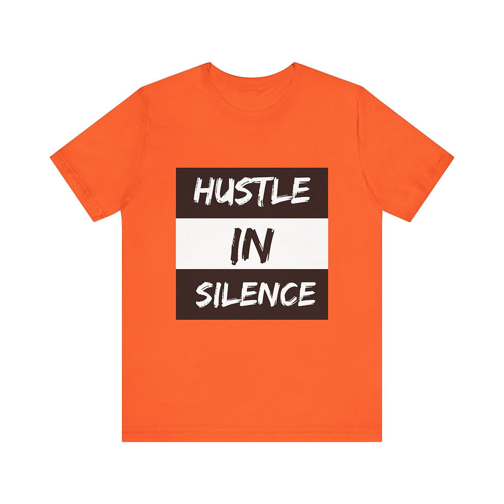 Thumbnail: Hustle in Silence - Unisex Jersey Short Sleeve Tee