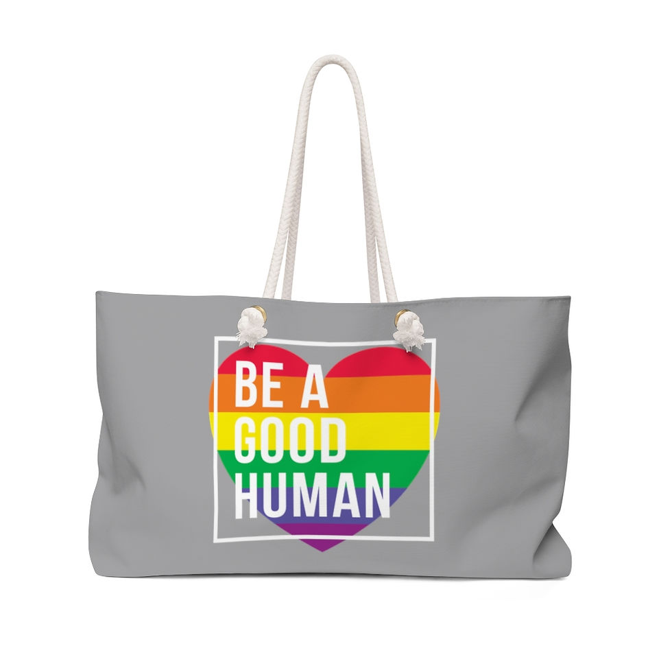 Be a Good Human - PRIDE Heart - Weekender Bag