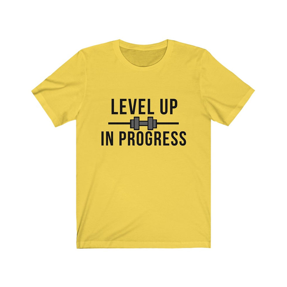 Thumbnail: Level Up In Progress - Gray - Unisex Jersey Short Sleeve Tee 