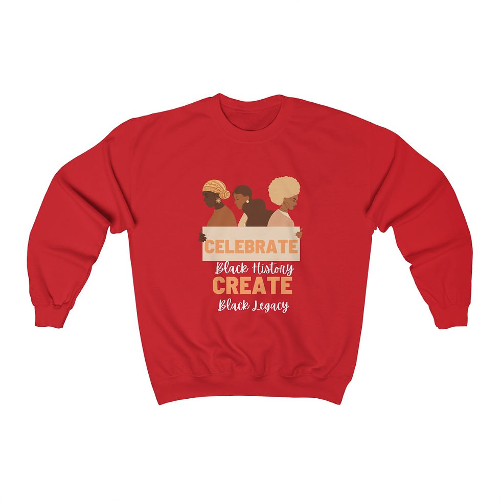 Thumbnail: Celebrate Black History - Create Black Legacy Heavy Blend™ Crewneck Sweatshirt