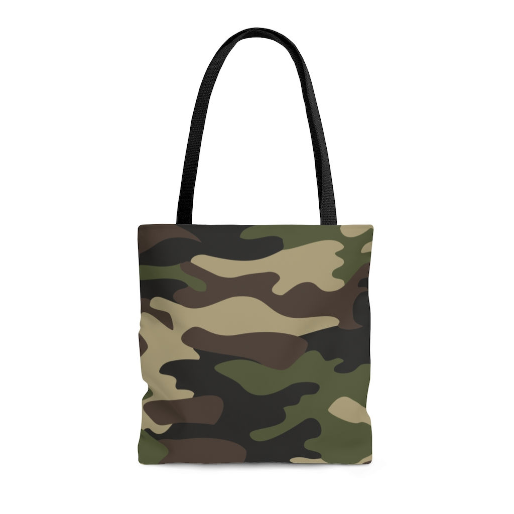 Hustle-Flage Camo Tote Bag