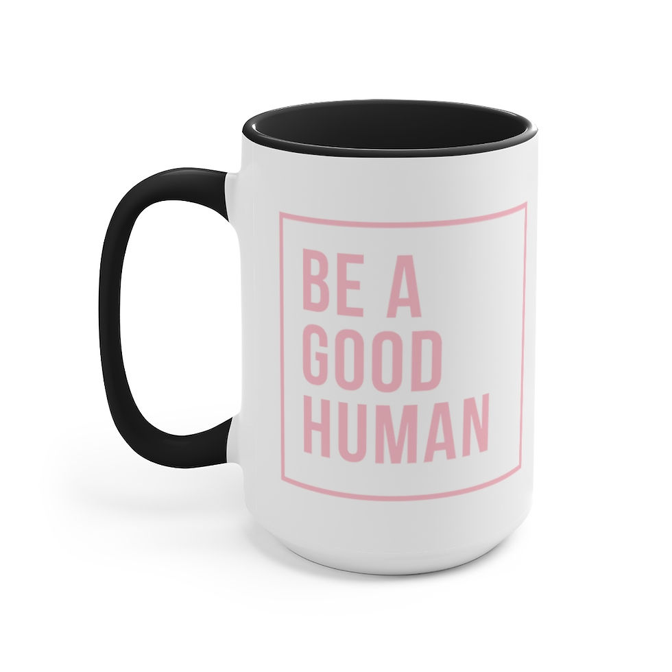 Thumbnail: Be A Good Human - Pink - Accent Mug