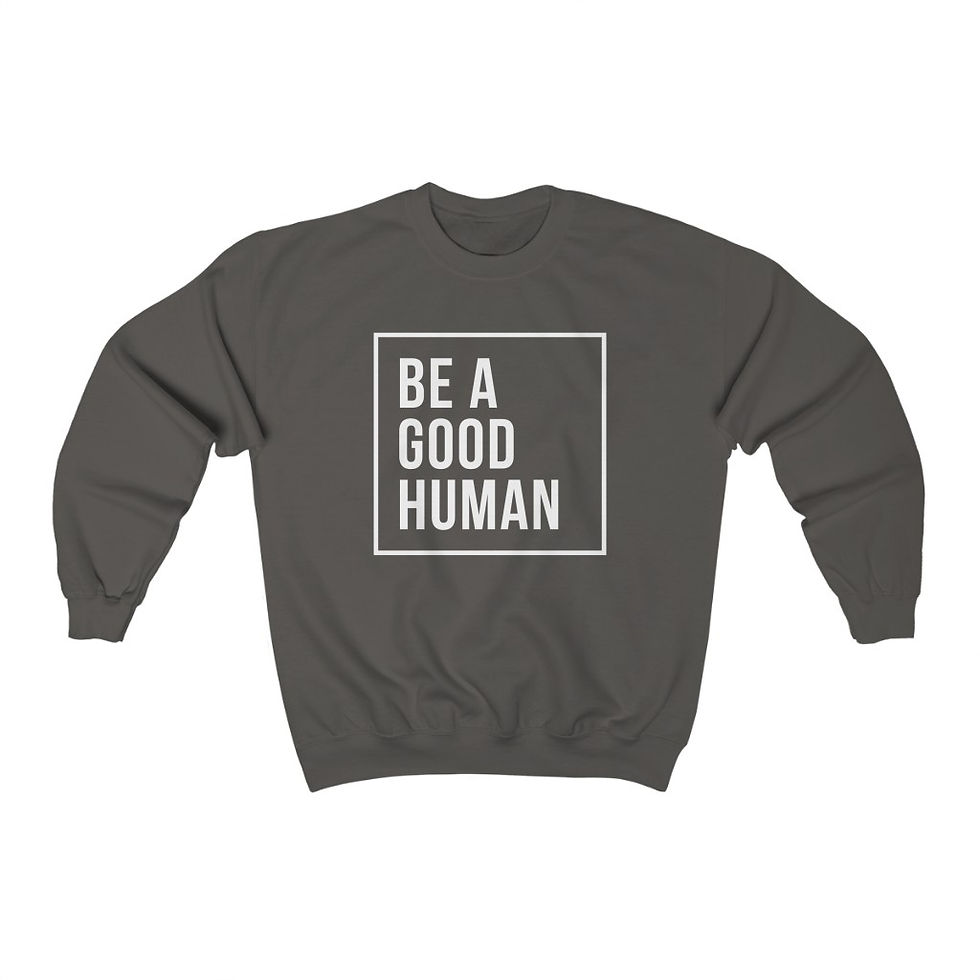 Thumbnail: Be A Good Human Unisex Heavy Blend™ Crewneck Sweatshirt 