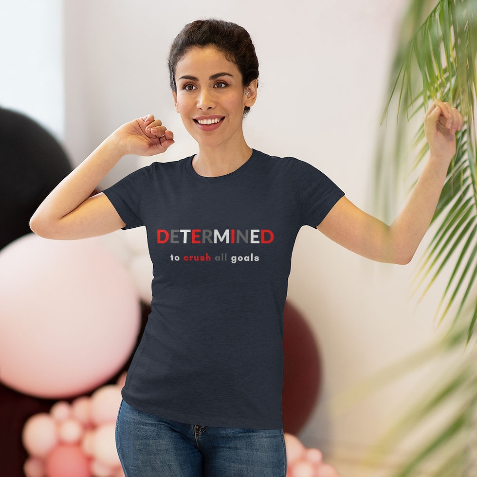 Thumbnail: DETERMINED to crush all goals - Women's Triblend Tee