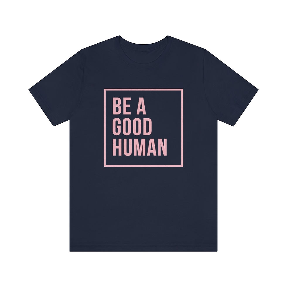 Thumbnail: Be a Good Human - Pink - Unisex Jersey Short Sleeve Tee
