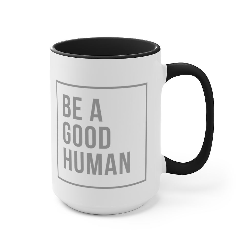Thumbnail: Be A Good Human - Accent Mug