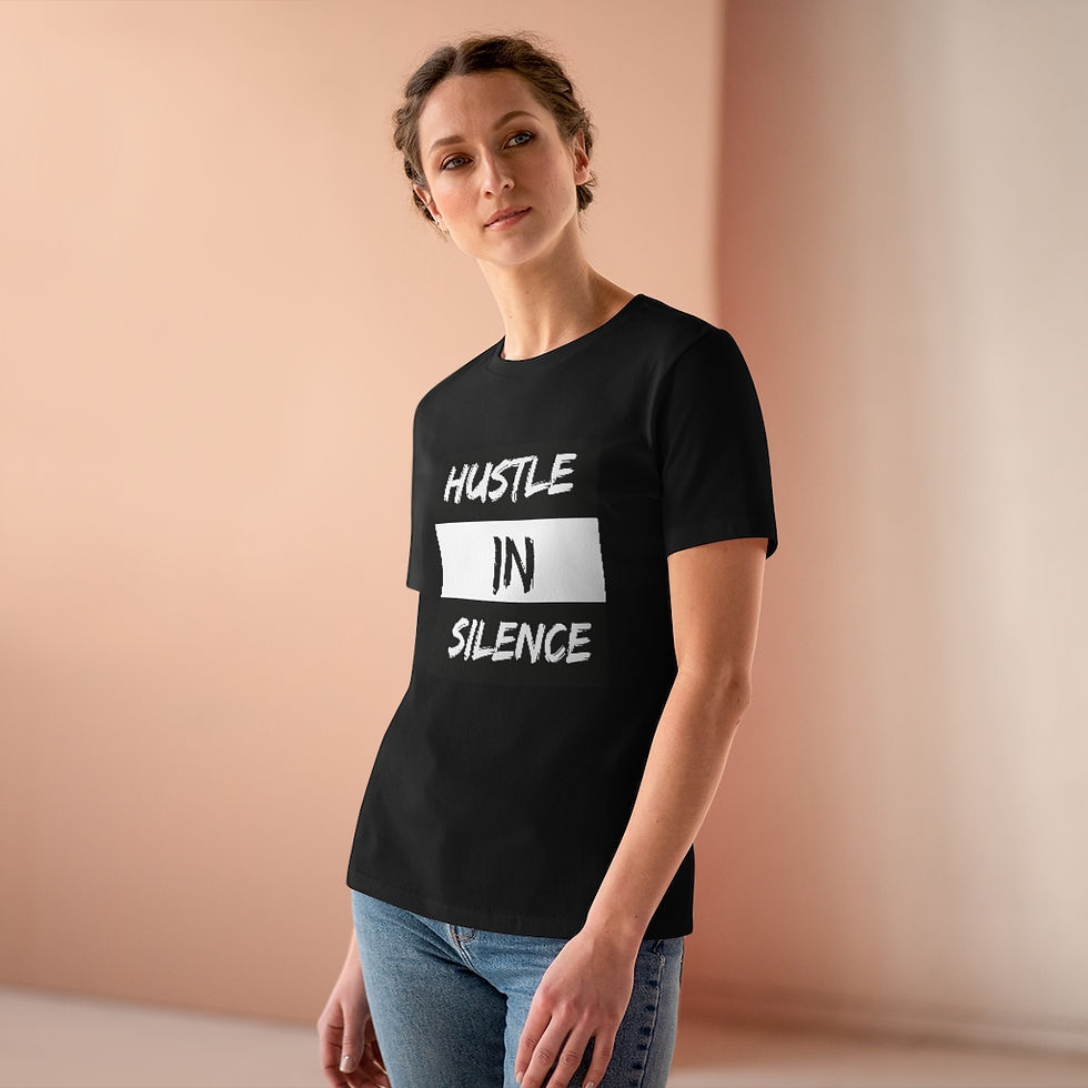 Thumbnail: Hustle in Silence Advisory - Women's Premium Tee