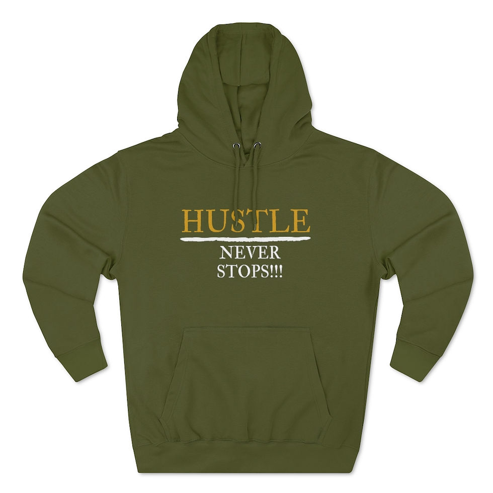 Thumbnail: Hustle Never Stops - Unisex Premium Pullover Hoodie
