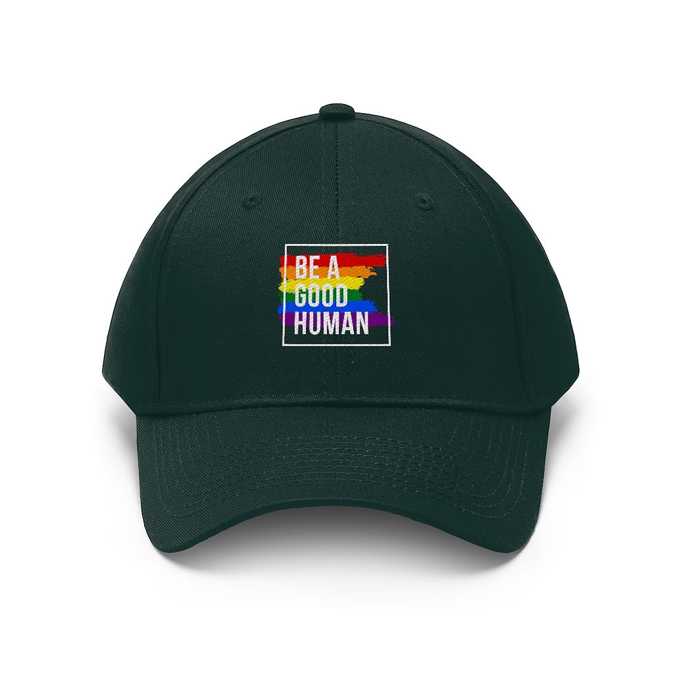Thumbnail: Be a Good Human - Pride Embroidered Dad Hat