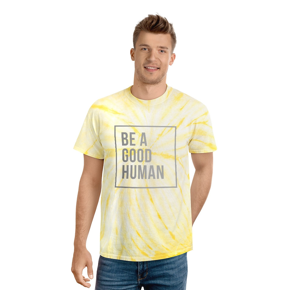 Thumbnail: Be a Good Human - Tie-Dye Tee, Cyclone