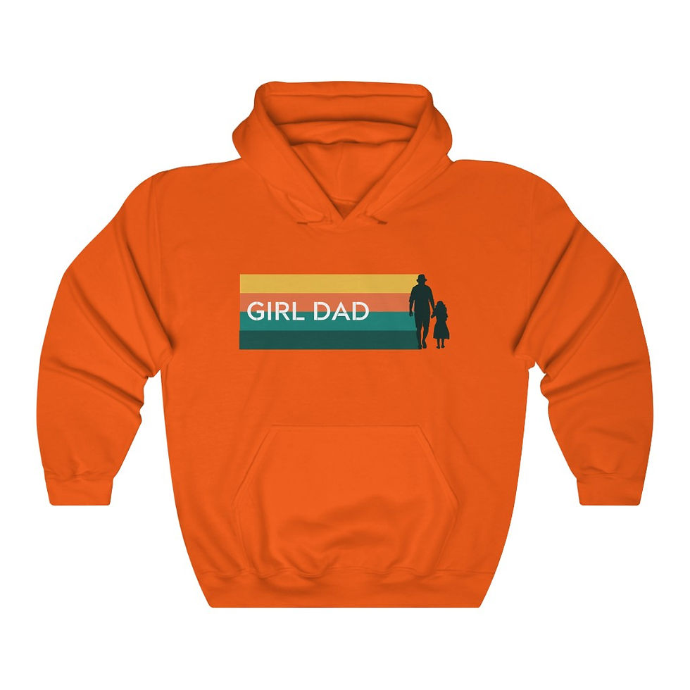 Thumbnail: Girl Dad - Horizontal Heavy Blend™ Hooded Sweatshirt