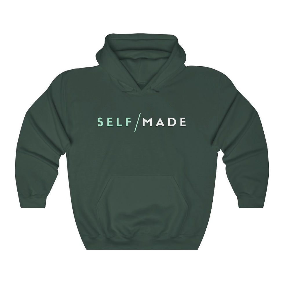 Thumbnail: SELF-MADE - Unisex Heavy Blend™ Hooded Sweatshirt - Mint & White