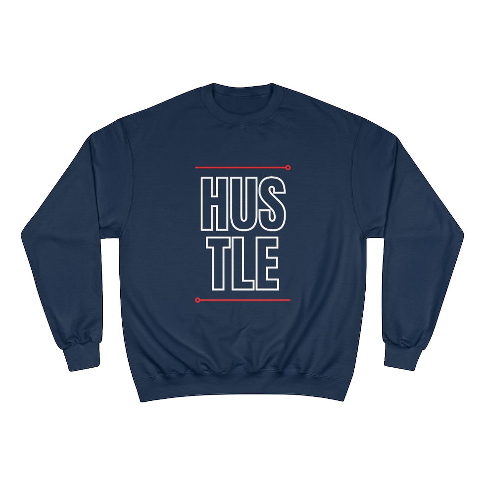 Thumbnail: HUSTLE w Red Lines Champion Sweatshirt