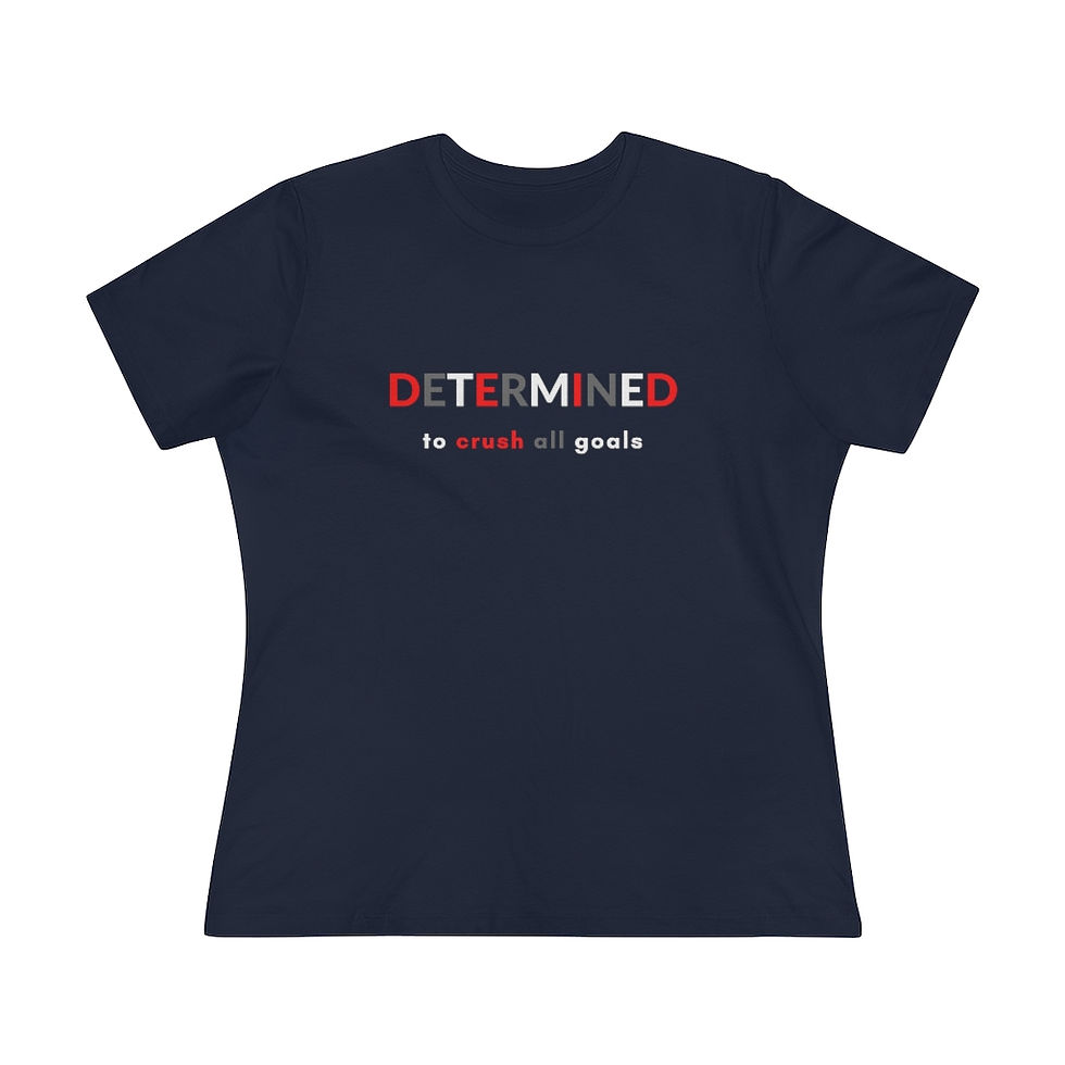 Thumbnail: DETERMINED to crush all goals - Women's Premium Tee