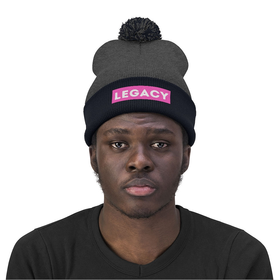 Thumbnail: Legacy - Pink Block - Pom Pom Beanie