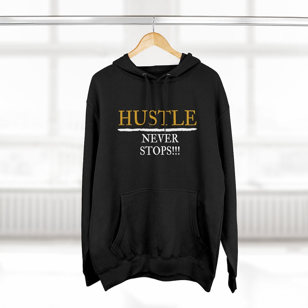 Thumbnail: Hustle Never Stops - Unisex Premium Pullover Hoodie