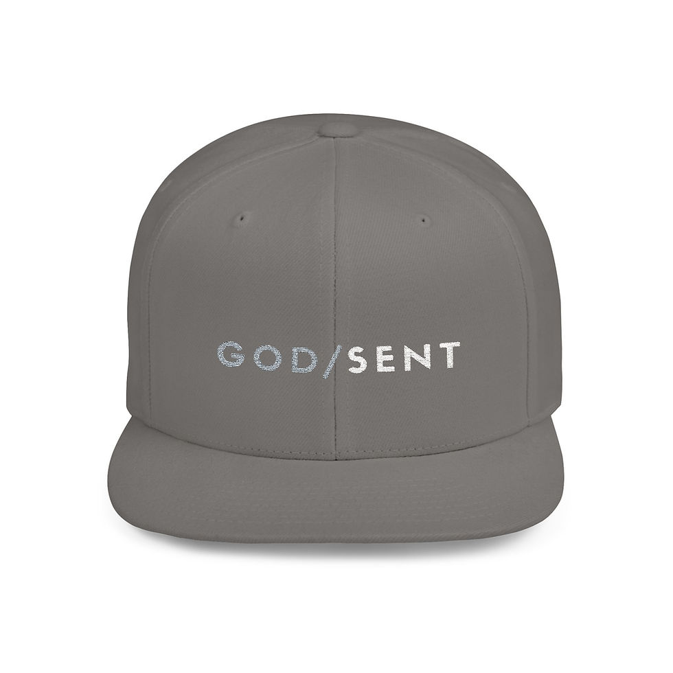 God / Sent Snap Back - Mint & White