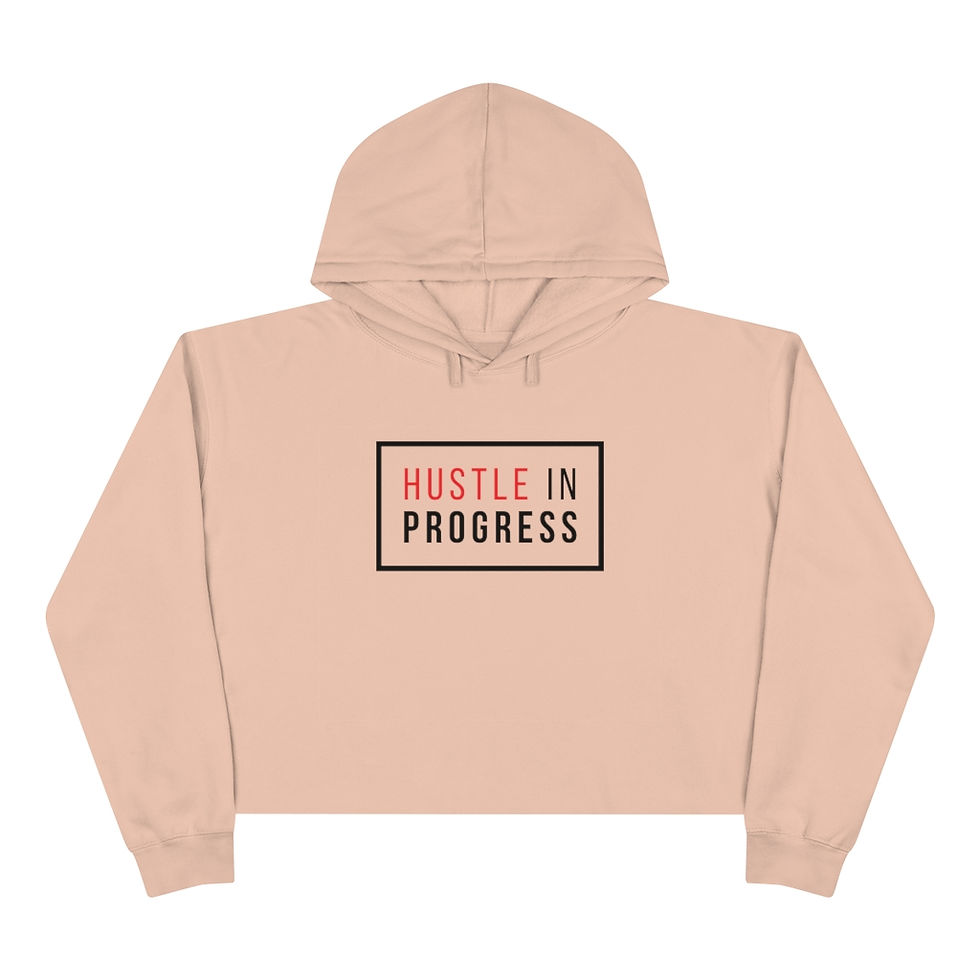 Thumbnail: Crop Hoodie - Hustle in Progress