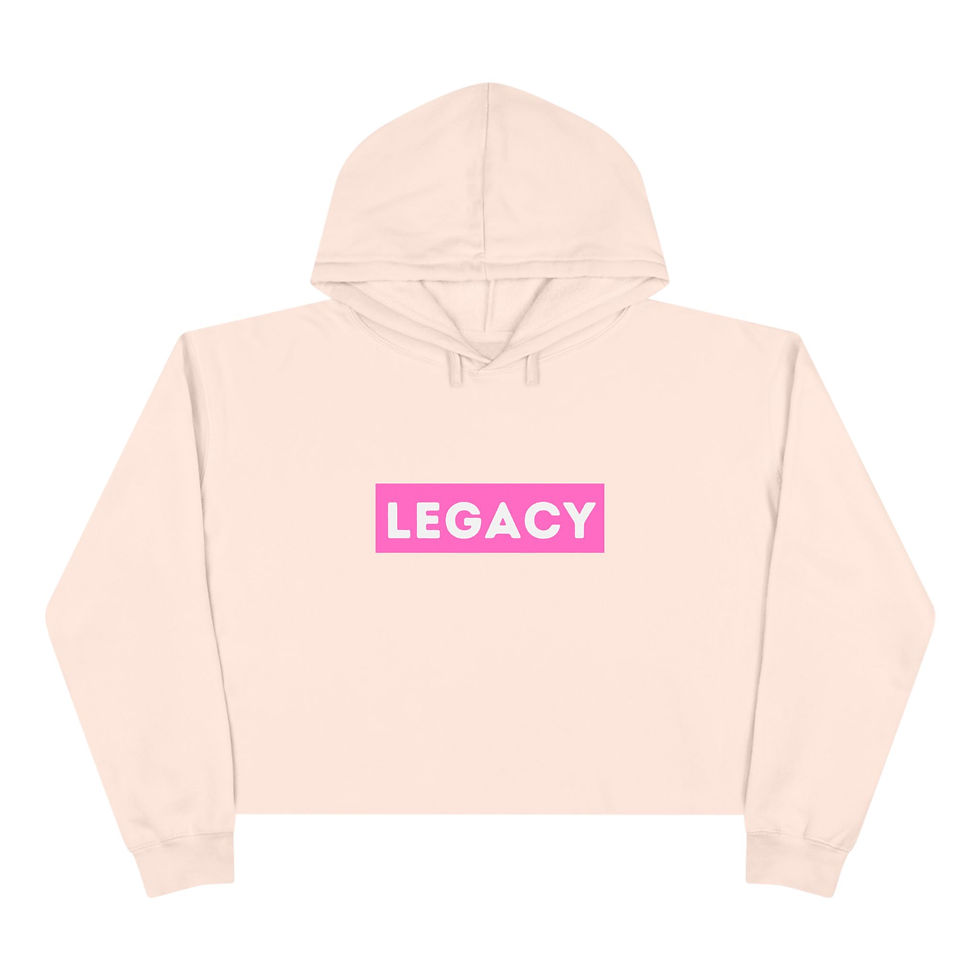 Thumbnail: LEGACY - Pink - Crop Hoodie