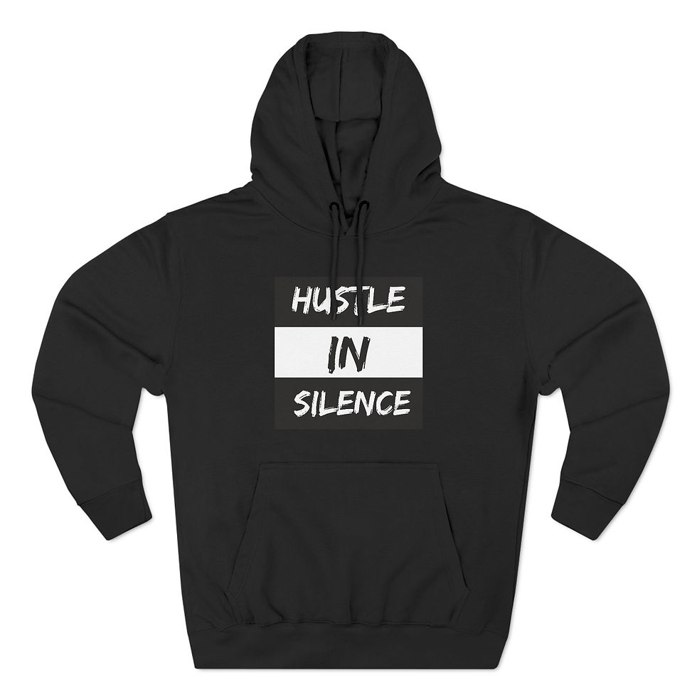 Thumbnail: Hustle in Silence - Unisex Premium Pullover Hoodie