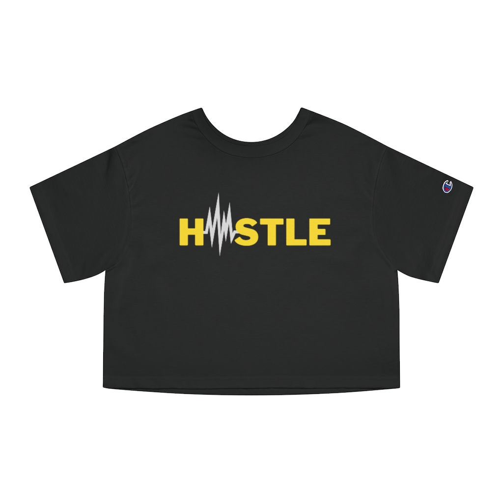 Hustler's Heart - Yellow Champion Women's Cropped T-Shirt
