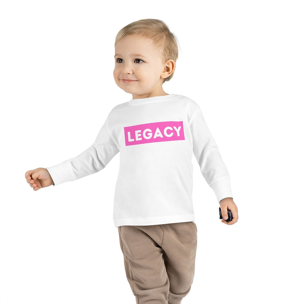 Legacy - Pink Block - Toddler Long Sleeve Tee